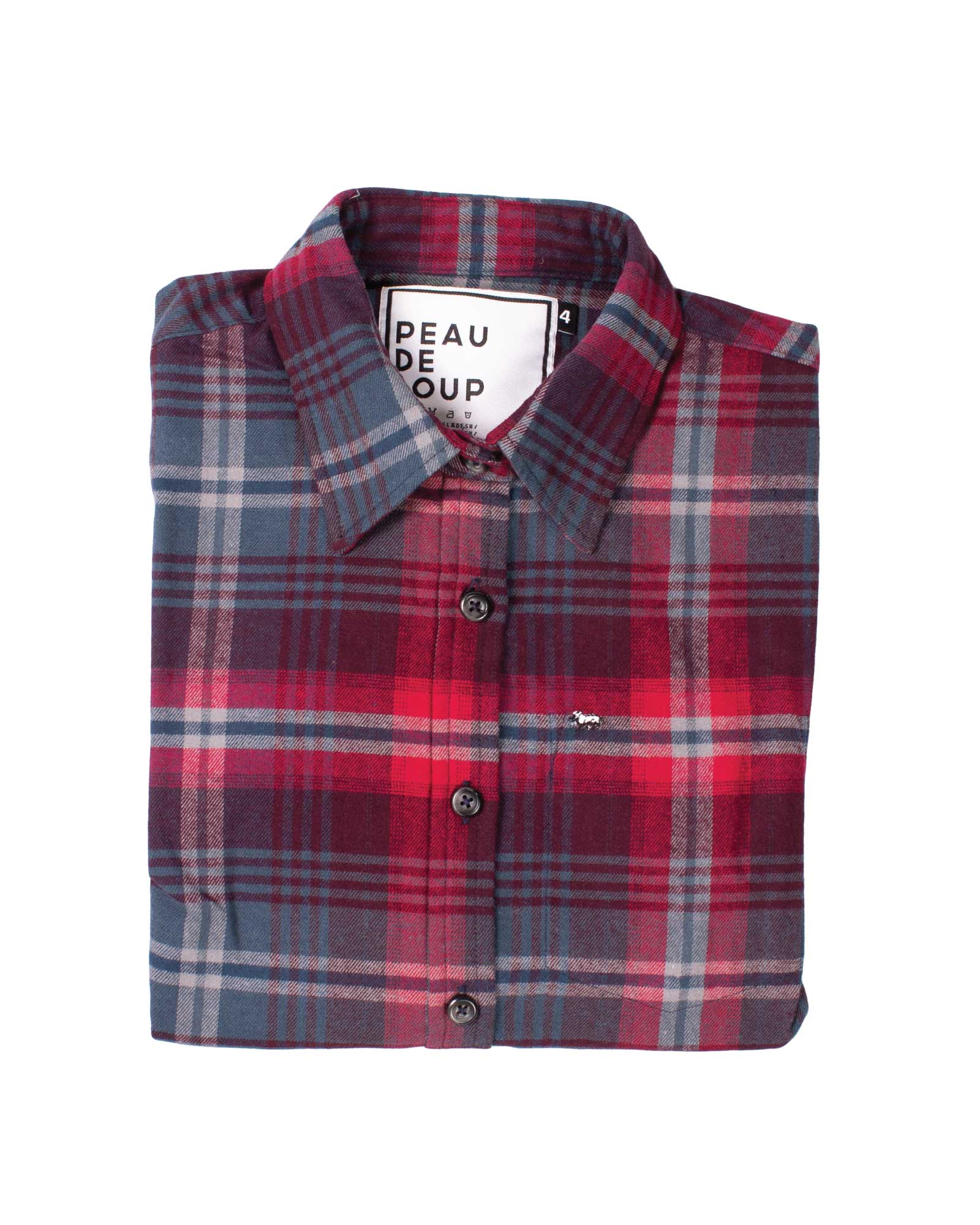 Lagoon and Berry Plaid Flannel