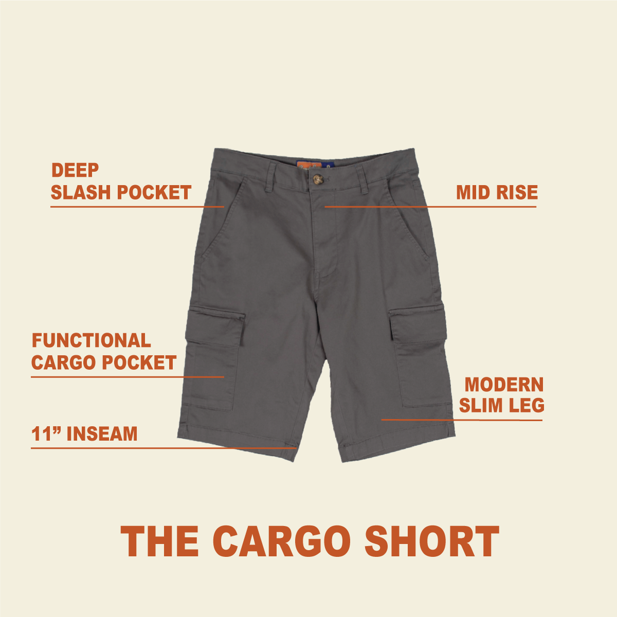 Olive Cargo Short
